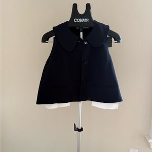 Classic Navy Peter Pan Collar Jacket